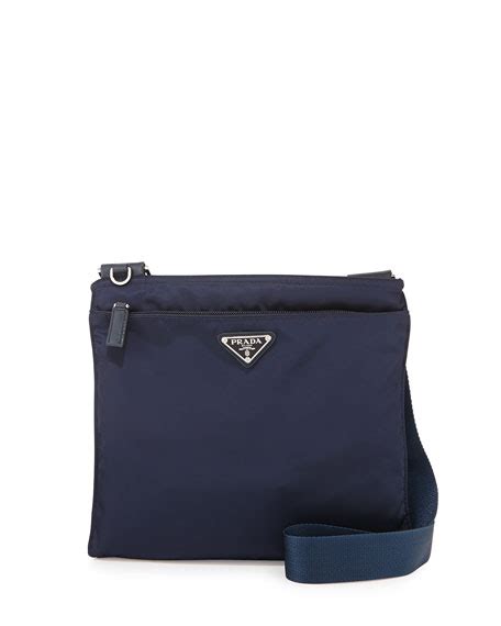 prada baltico crossbody|Prada Vela Small Nylon Crossbody Bag, Blue (Baltico).